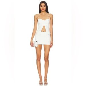 NWT Superdown White Mini Skirt Size L